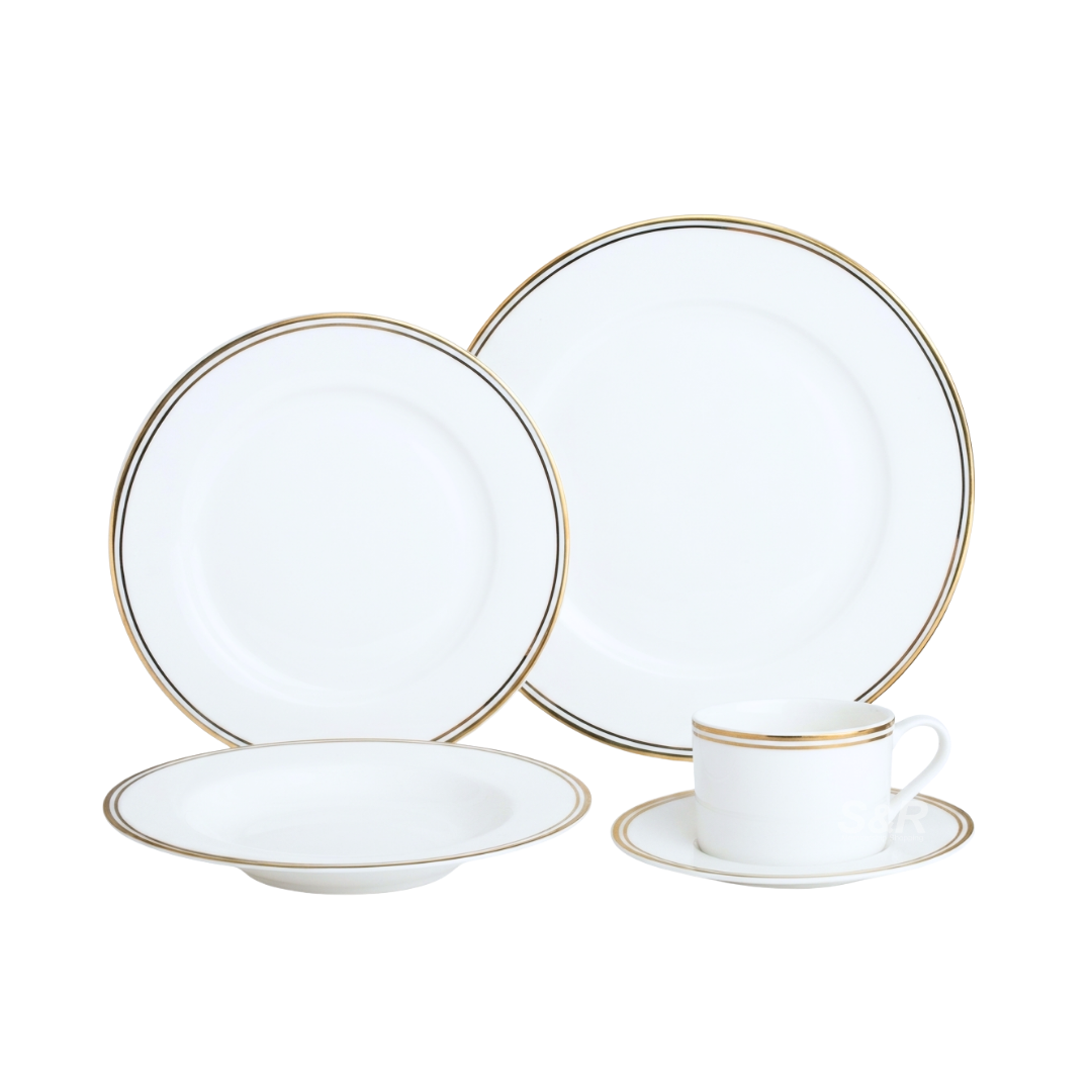 Opulence Micro Gold 20-piece Dinner Set